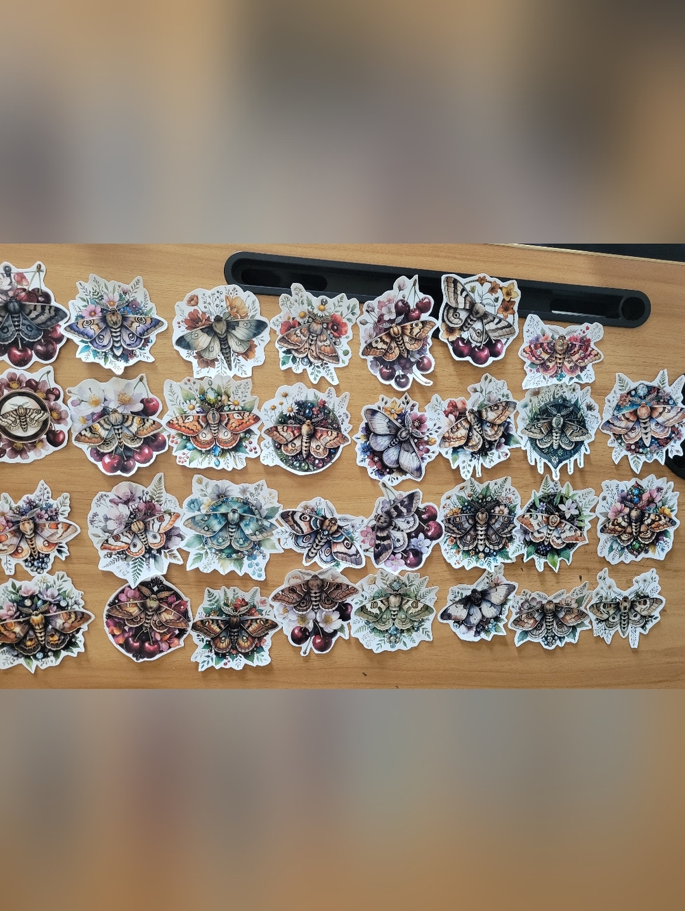 🌹New🌹Botanical Moth Sticker Pack